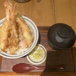 いけや食堂 - 海老天地獄天丼。