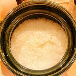 なのりあ - 土鍋ごはん、食べきれず残りはなんと持ち帰りでおにぎりに！