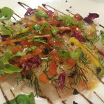 SABOU 虎ノ門店 - 真鯛のカルパッチョ 厚肉