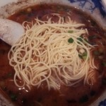 らーめん 豚食 - 替え玉　麺粉落とし　一番固い奴