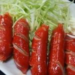 天徳 - 赤ウインナー300円