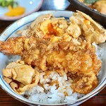 みづこし - スープが染み込んだ海老天が最高