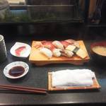 幸寿司 - 今回、貝と赤身多め。