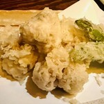 japanese restaurant 旬菜 籐や - 白子の天ぷら