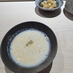 鮨 西崎 - 白子の摺流し