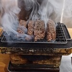 山梨家系元祖炭焼き サムライハンバーグ - 料理写真: