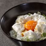 焼肉 平城苑 - 濃厚卵 究極のねぎたまごはん