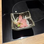 博多もつ鍋おおやま - 博多満喫セット・前菜小鉢 (鴨肉ロースト)