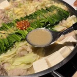 博多もつ鍋おおやま - 博多もつ鍋 (しょうゆ)