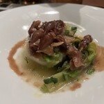 ワインとイタリア料理 141 - ホタルイカのバーニャカウダソース
カブのストゥファート