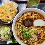 味奈登庵 - 料理写真:海詳入りかき揚げ天そば 大盛
