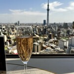 スカイグリルブッフェ武藏 - スパークリングのロゼ