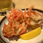 酒羅場 - 白子紅ショウガ天ぷら ¥820