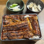 うな新 - 3,800円特上　肝吸いとお新香付き