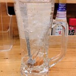 一軒め酒場 - おやじ好みの梅サワー (梅干入り)