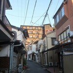 リブマックスリゾート 安芸宮島 - 商店街からホテルの眺め。