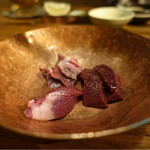 焼肉旬やさい ファンボギ - 瓜坊のレバー、脾臓、心臓☆