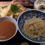 Toukyou tempura tsukemen temmaru - 天丸御膳＋味玉天