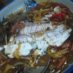 青龍 - 2015/1　鰈の身をほぐしたところ