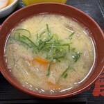 大衆食堂 半田屋 - ハーフ豚汁