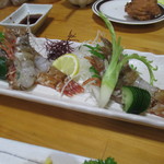 くつろぎ亭ひこべえ  - 2015年1月　ドロエビの刺し身