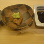 金城 - お刺身用・・・塩・梅肉＆山葵・醤油