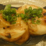 金城 - 河豚白子ニンニク醤油焼き