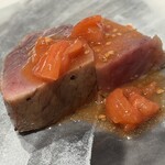 Ristorante Ecru - Antipasto メジマグロ　affumicato