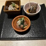 酒菜 竹のした - 突き出し　どれも美味しかったです