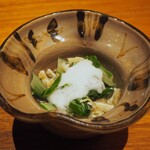 銀平 - 小鉢（青菜と薄揚げの炊いたの）