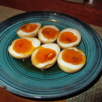 松吟庵 - 煮玉子　一個150円　３個450円
