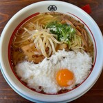 しおはな屋 - 塩月見とろろラーメン（麺大盛り）