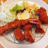 洋食亭かつ貴 - ヒレカツにエビフライトッピング