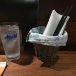 てんしん堂 - この水がめっちゃ美味しい。