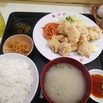 泰洋軒 - とり天定食（1,100円）