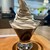 カフェ キャピタル マルシェ - その他写真:コーヒーゼリー、ソフトクリーム乗せ。