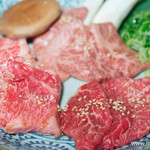 黒毛和牛一頭買い 炭火焼肉専門店 闇市ジョニー - 和牛肉盛合せ【2015年1月】