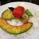 100時間カレー B&R - ご飯（野菜トッピング）