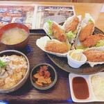牡蠣小屋 こはくや - びっくり牡蠣フライ御膳