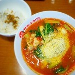 太陽のトマト麺 - 太陽のチーズラーメンとらぁリゾのセット