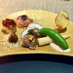 全席完全個室ワインダイニング ダイヤモンドフィッシュ - 前菜盛り合わせプレート