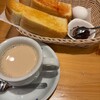 コメダ珈琲店 - ミルクコーヒー
山食パン　コメダ特製おぐらあん