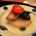 まき村 - 2015年1月　大根と柳カレイ　京ニンジンは梅干しで味付けしてあります