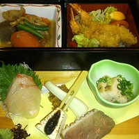 茶寮 もち月 - ランチ 二月の二重箱（2015.02.01 茶寮もち月 蒲田）