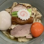 だしと麺 遊泳 - 油そば味玉 出汁スープ付 1,350円