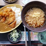 ゆで太郎 - 料理写真:カツカレーセット