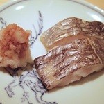 鮨 なかむら - 太刀魚の炭火焼