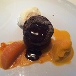 温かいチョコレートスフレ　せとかインパクト