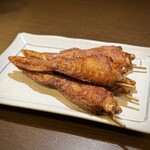 博多もつ鍋 徳永屋 - ■名物 徳手羽 (1本) ￥220 ×4 