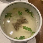 炭火焼鳥 いこか - 突き出し　スープ